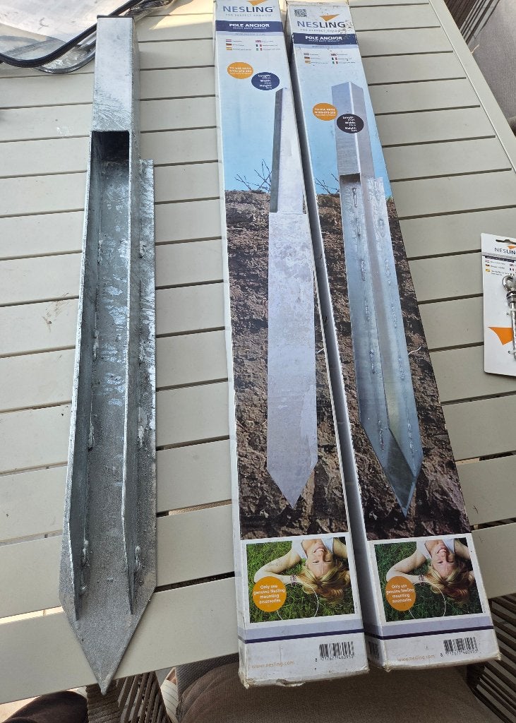 Nesling Paalankers- Nieuw 2 stuks, Tuin en Terras, Schaduwdoeken, Ophalen of Verzenden, Nieuw