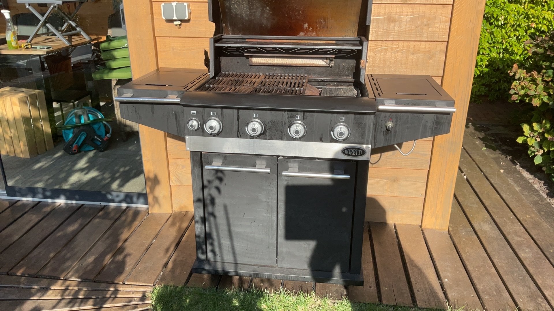 Boretti barbeque gas en houtskool, Ophalen, Gebruikt, Boretti