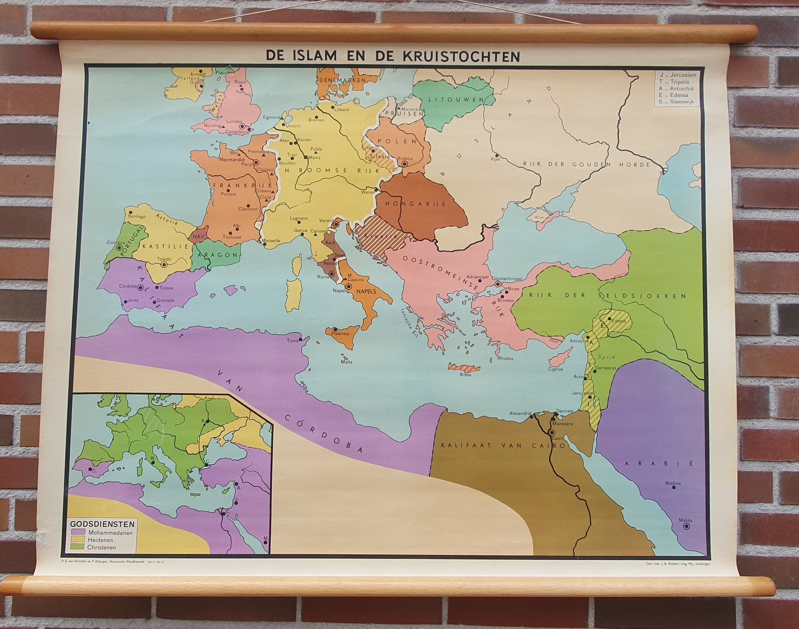 Schoolplaat De Islam en de Kruistochten, Ophalen, Geschiedenis