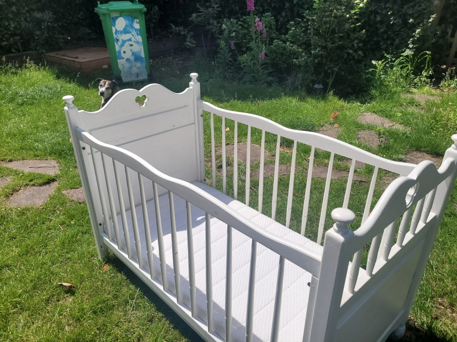 Kinder ledikant 120x60 met matras, Ophalen, Gebruikt, Minder dan 140 cm, Minder dan 70 cm