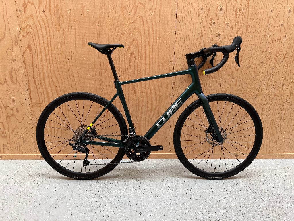 Cube Attain SLX - Shimano 105 - Groen - 58 cm, Fietsen en Brommers, Fietsen | Racefietsen, Overige merken, 28 inch, Heren, Aluminium