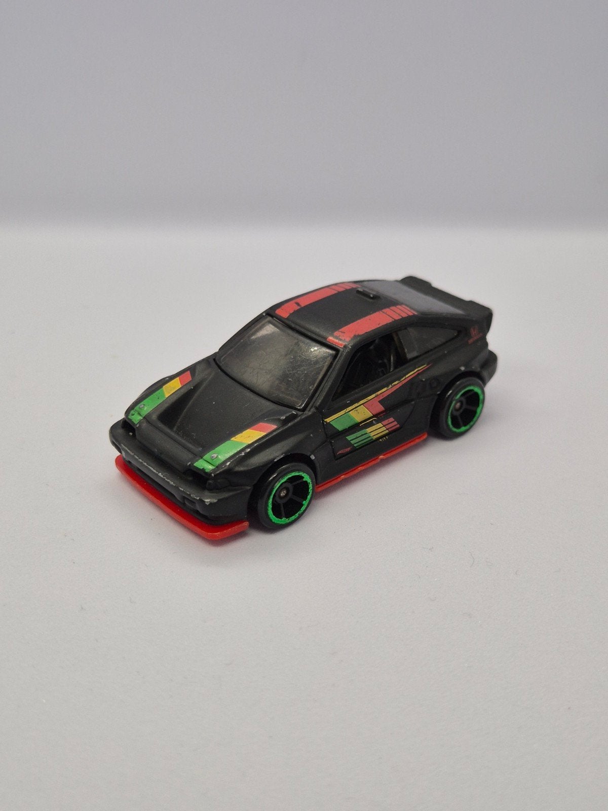 Hot Wheels 1985 Honda CR-X - Zwart met strepen, Ophalen of Verzenden, Gebruikt, Auto, Overige merken