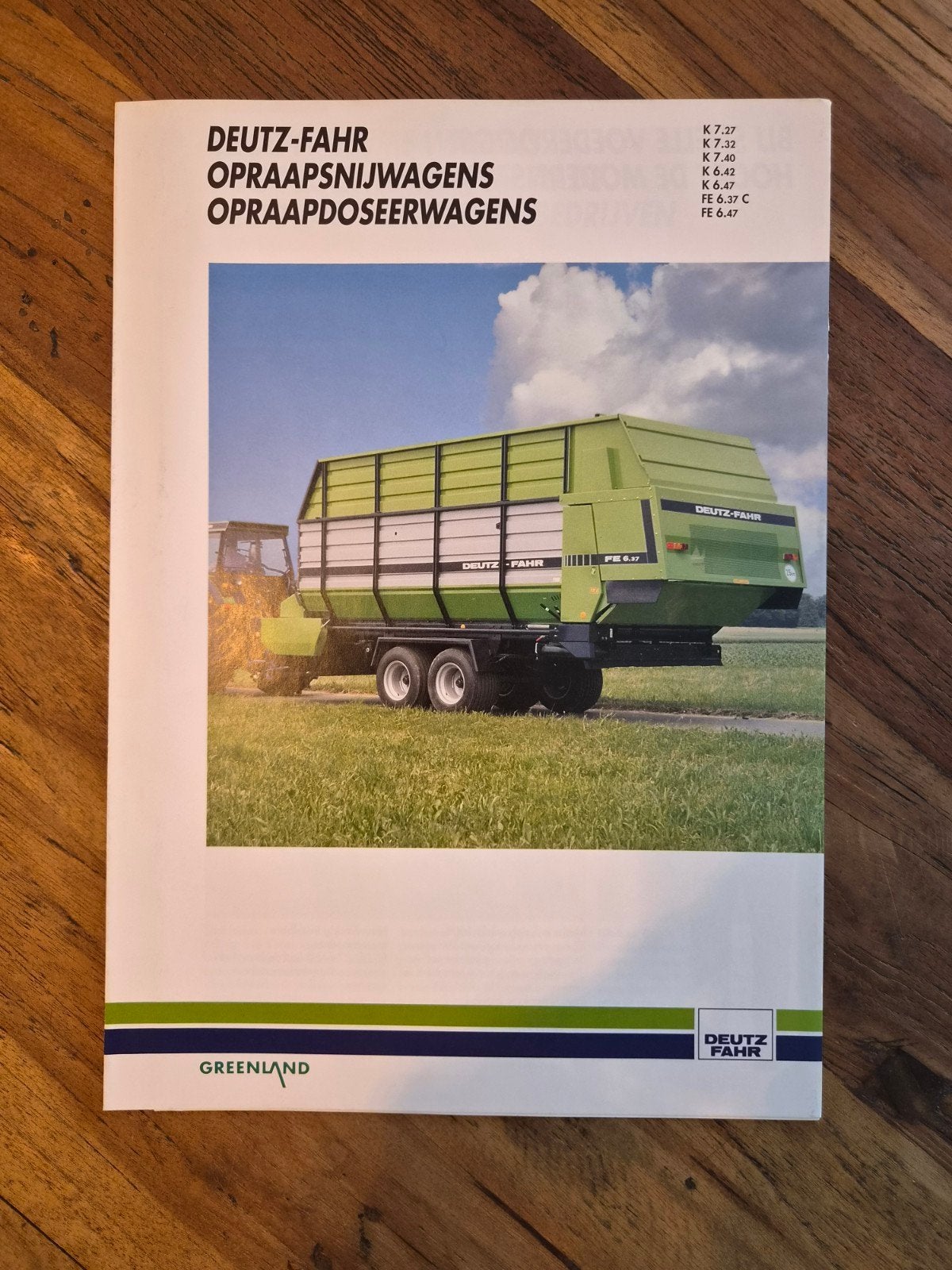 tractor folder Deutz-Fahr opraapsnijwagen opraapdoseerwagen, Boeken, Ophalen of Verzenden