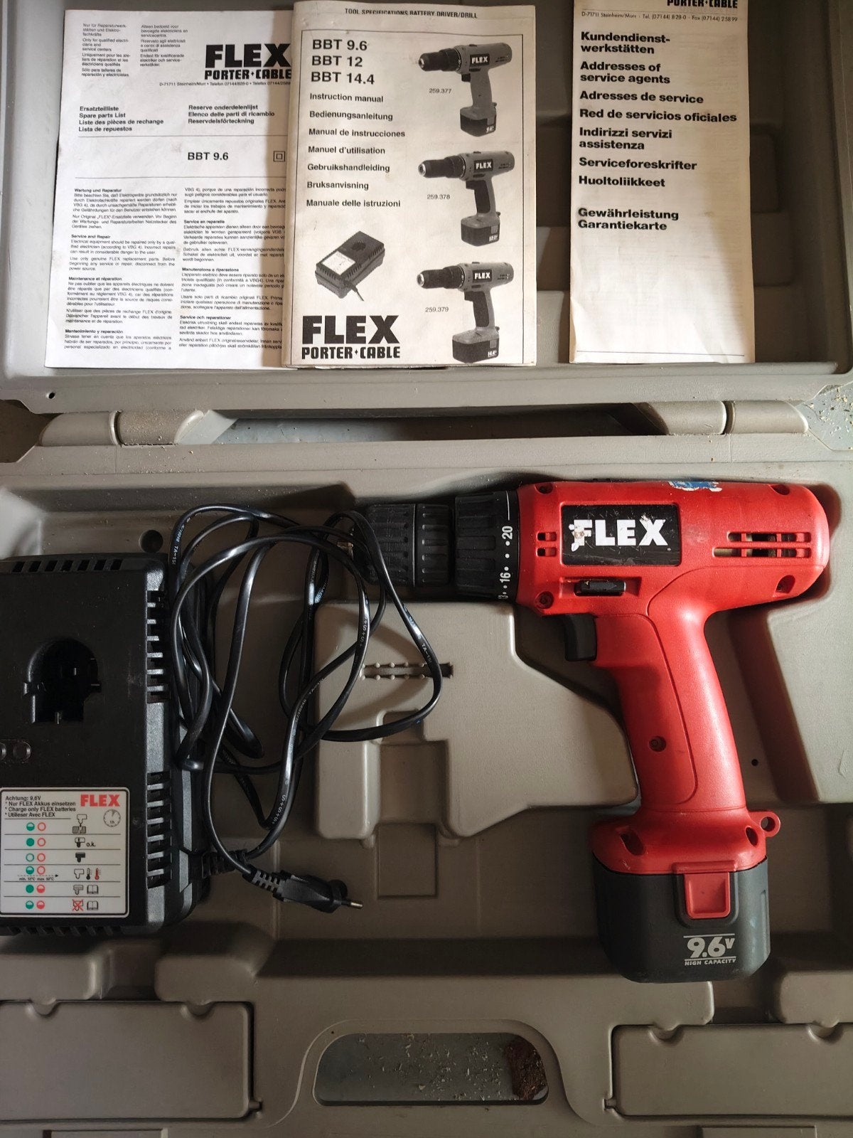 FLEX Accuboormachine BBT 9.6 met lader en koffer, Doe-het-zelf en Verbouw, Gereedschap | Boormachines, Gebruikt, Boor- en Schroefmachine