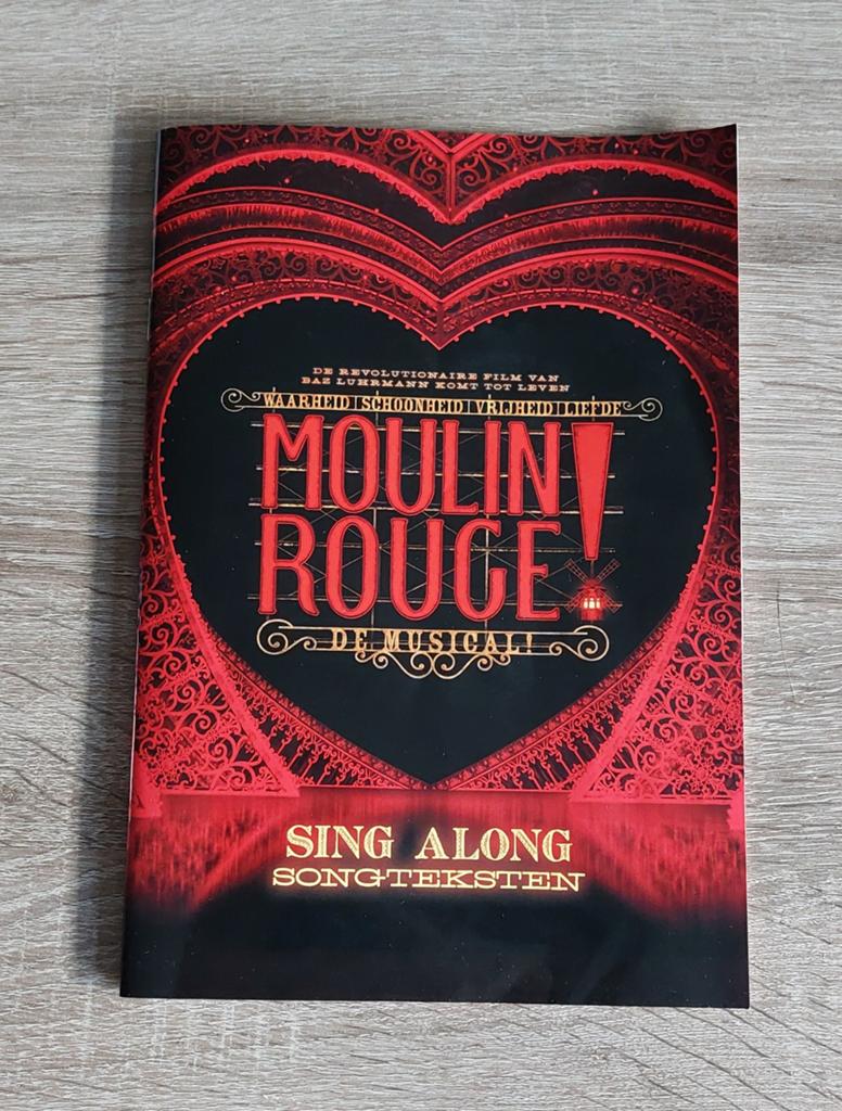 Moulin Rouge de musical, singalong songtekstboekje, Ophalen of Verzenden