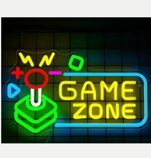 LED lamp neon stijt Game Zone (41x23 cm), Ophalen of Verzenden, Nieuw