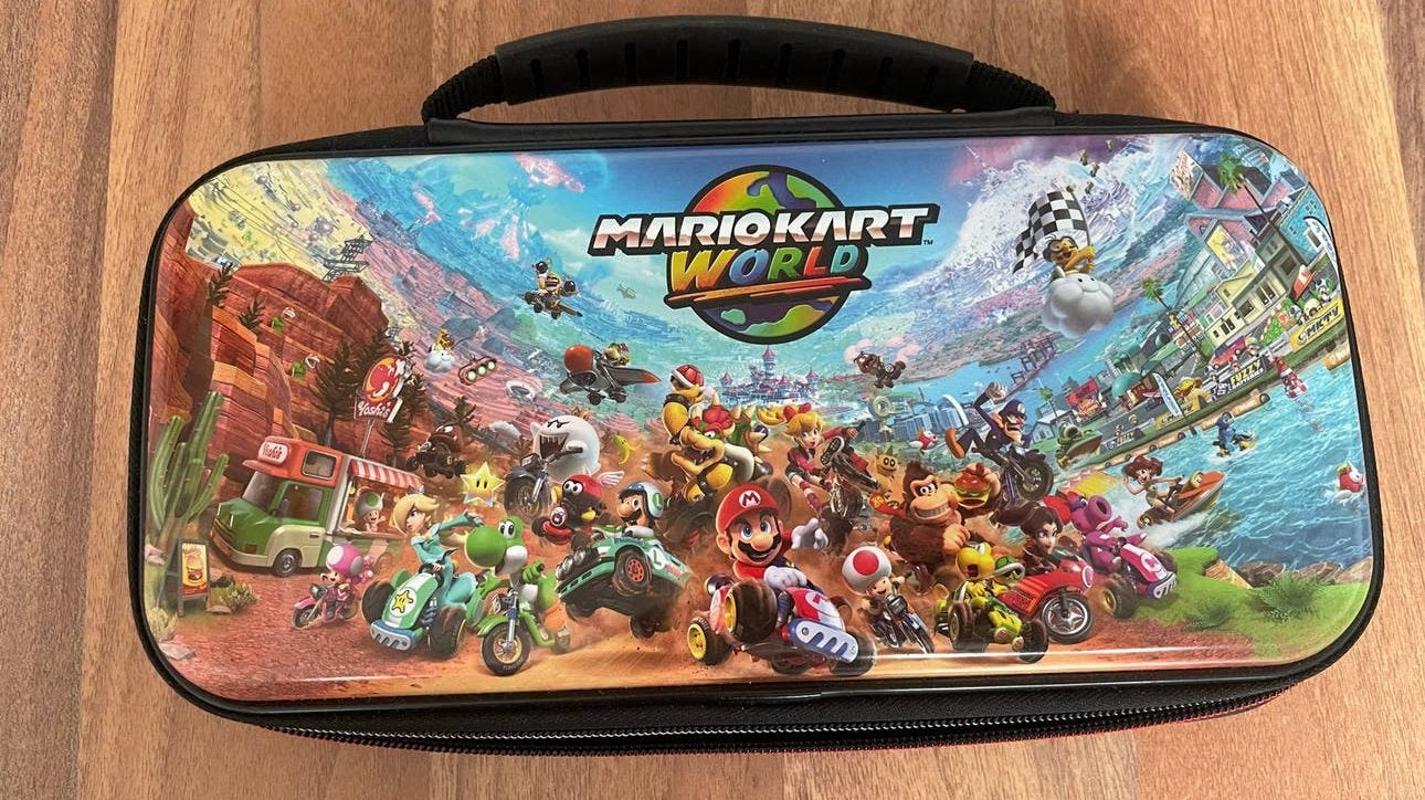 Mario Kart World Opbergtas voor Nintendo Switch 2, Ophalen of Verzenden, Zo goed als nieuw, Switch OLED