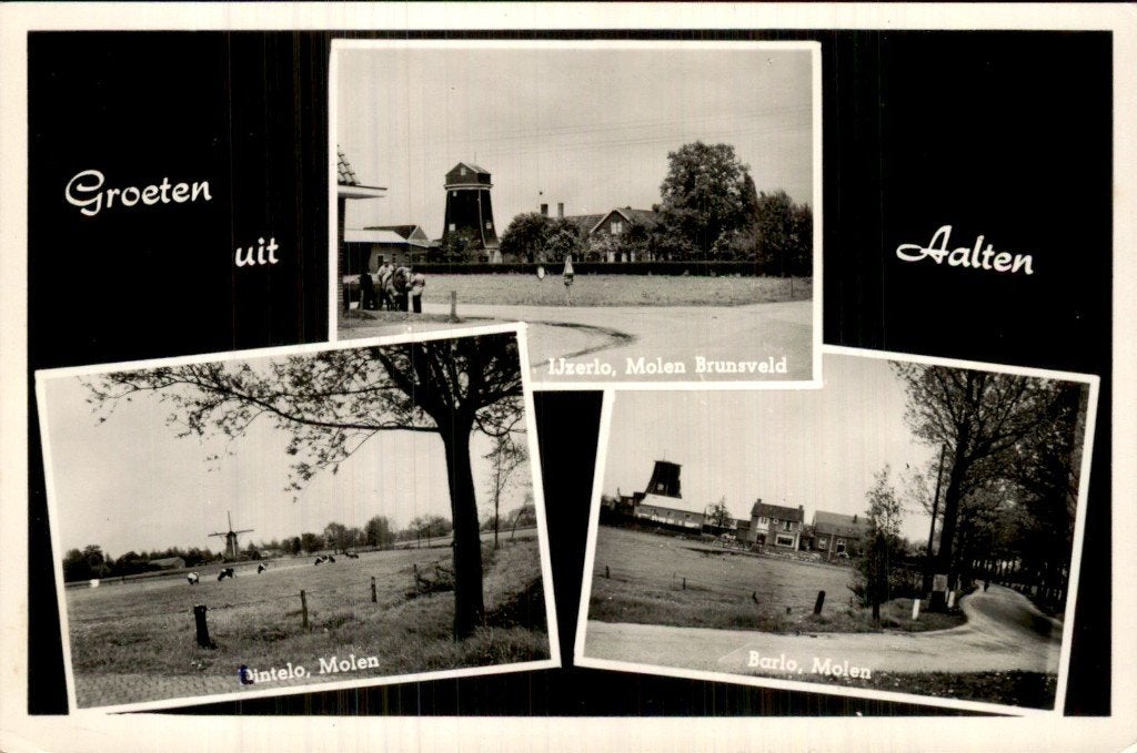Aalten - Molen - Brunsveld, Ophalen of Verzenden, 1940 tot 1960, Gelopen, Gelderland