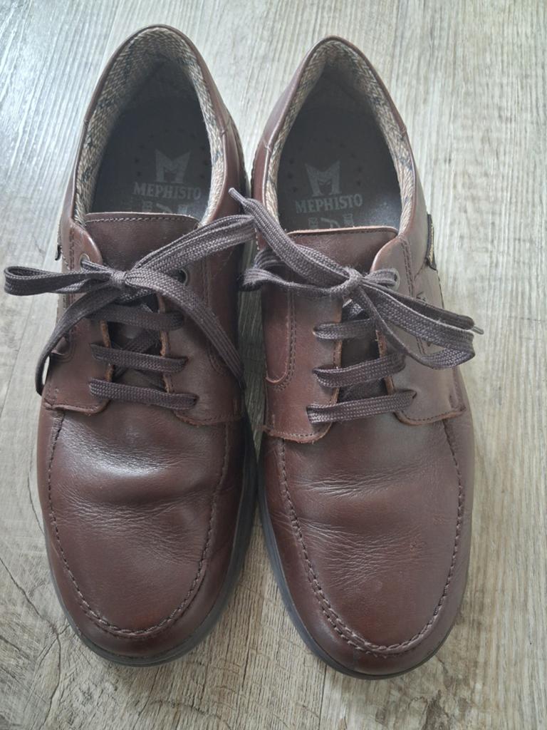 Mephisto schoenen echt leer bruin, maat 8,5 (ongeveer 43), Kleding | Heren, Schoenen, Ophalen of Verzenden, Bruin