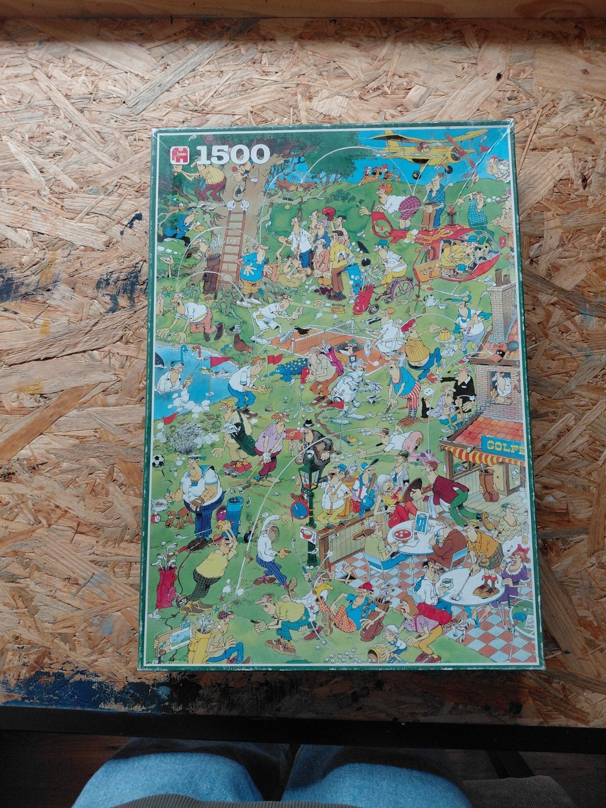Jan van Haasteren Legpuzzel "Golf" - 1500 stukjes, Ophalen of Verzenden, 500 t/m 1500 stukjes, Gebruikt, Legpuzzel