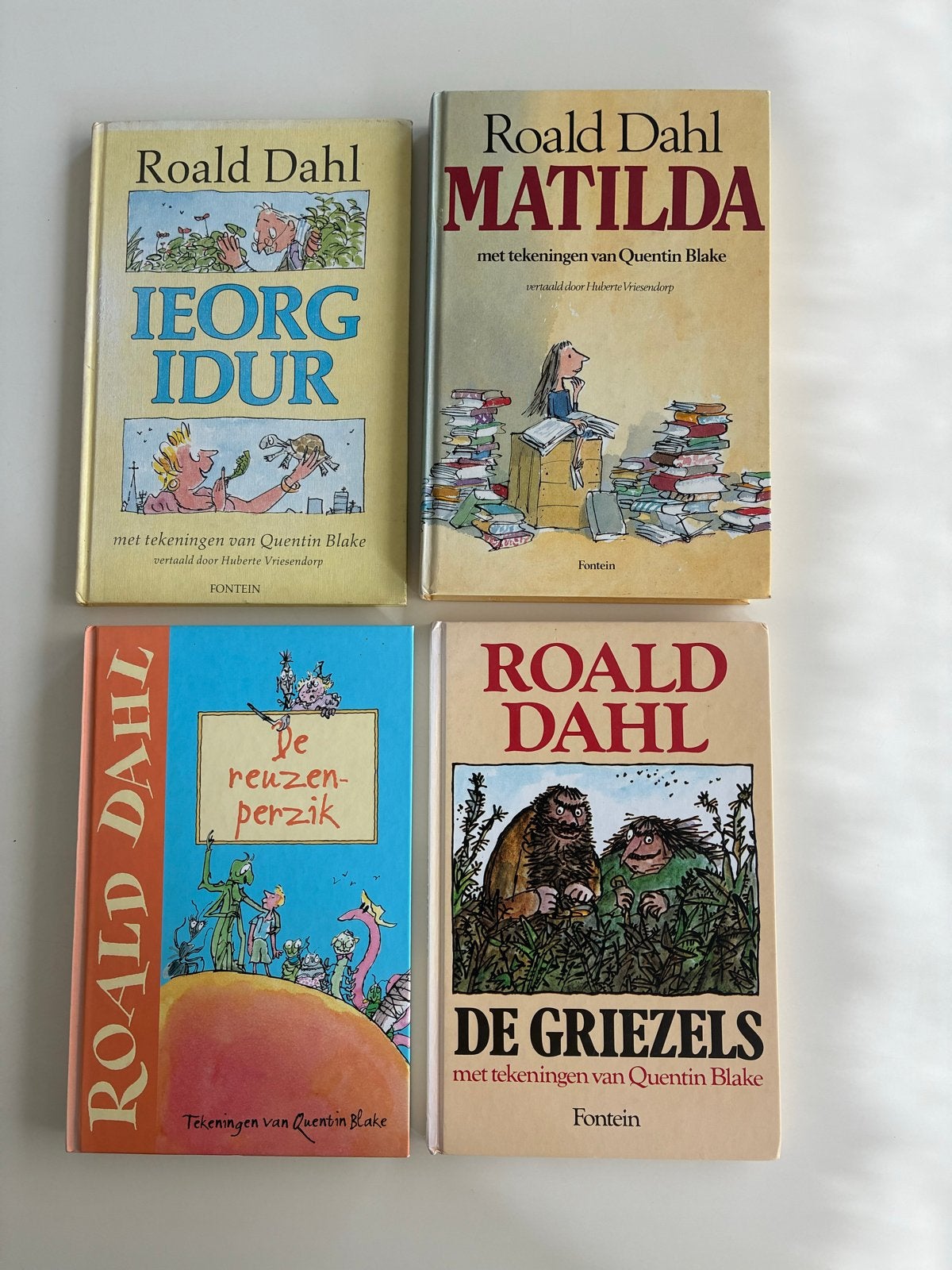 Roald Dahl Boeken Collectie: Matilda, De Griezels, Ieorg Idu, Ophalen of Verzenden, Gelezen, Roald Dahl, Fictie algemeen