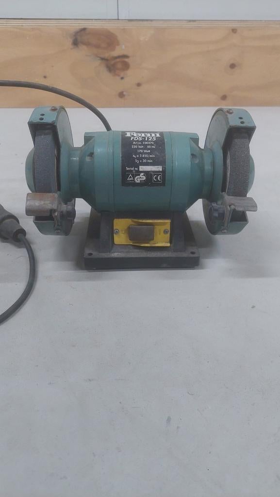Ferm FDS-125 werkbankslijpmachine, Ophalen, Gebruikt, Minder dan 700 watt, Werkbankslijpmachine