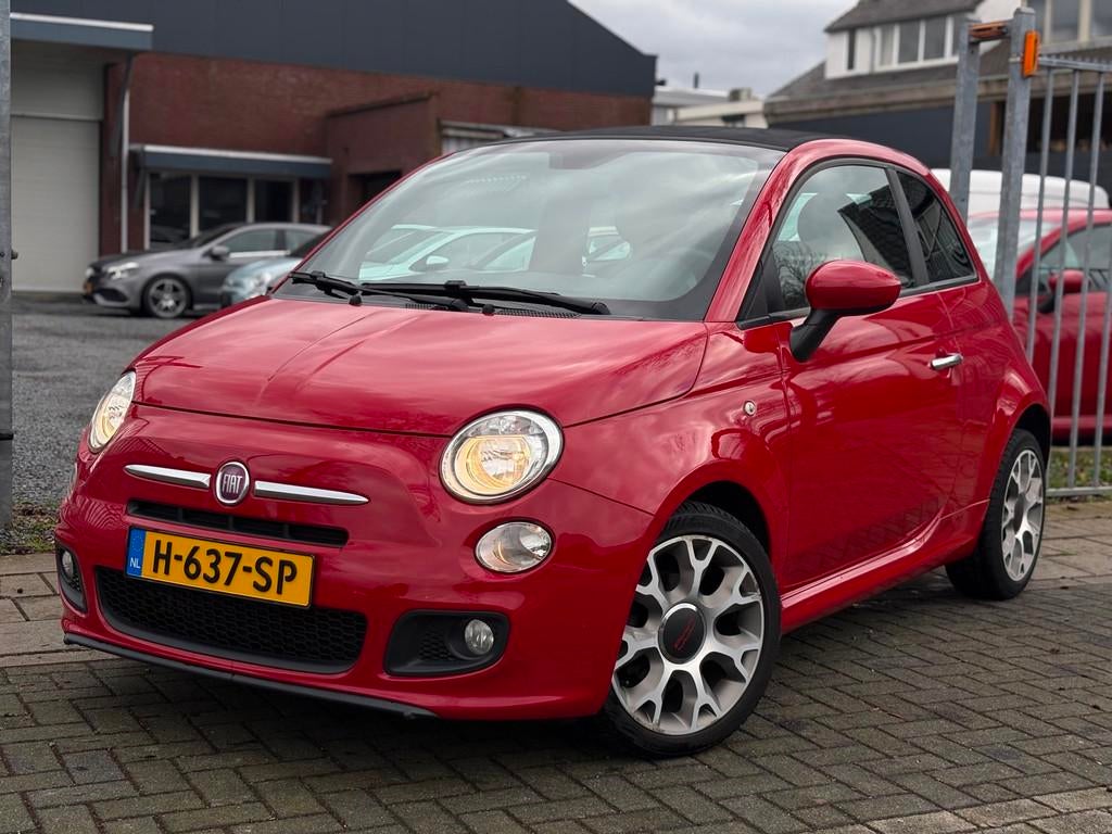 Fiat 500C 0.9 TwinAir Turbo Sport | virtual cockpit | Half l, Gebruikt, Cabriolet, Leder en Stof, Handgeschakeld