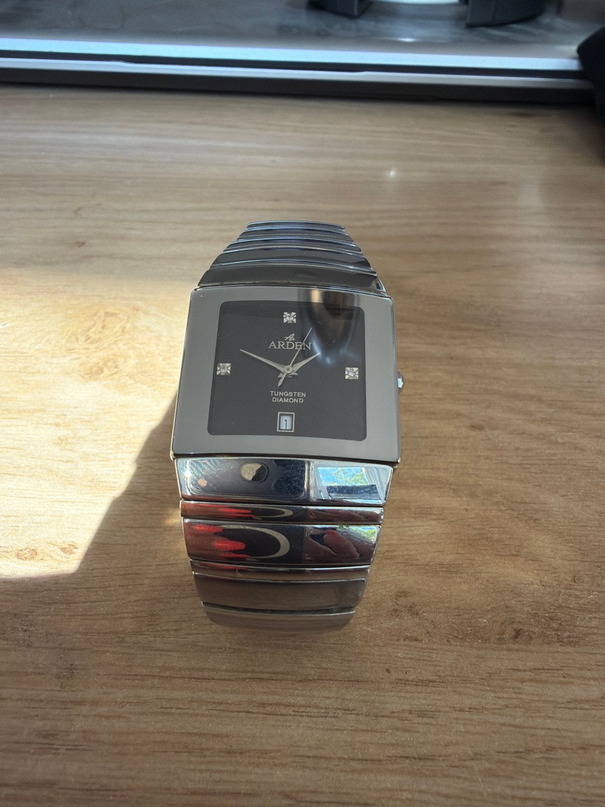 Arden Tungsten Diamond Horloge - Zo goed als nieuw, Overige merken, Staal, Polshorloge, Ophalen of Verzenden