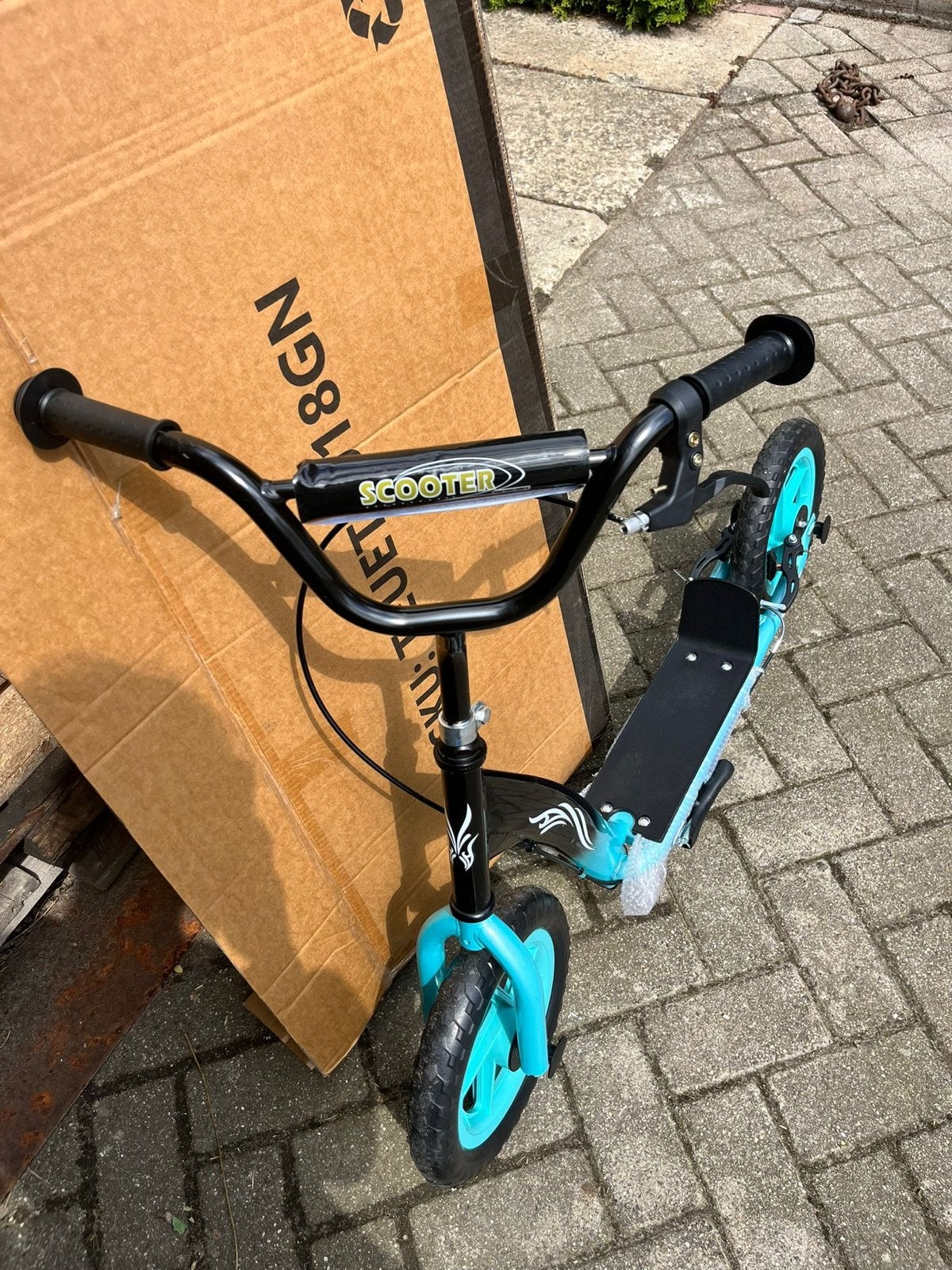Nieuwe step - Blauw/Zwart met grote wielen, Onbekend, Nieuw, Ophalen of Verzenden, Onbekend