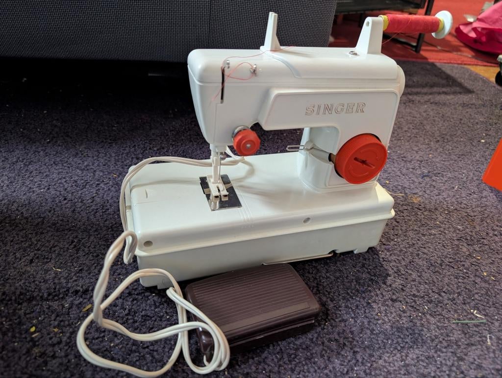 Singer kindernaaimachine, Hobby en Vrije tijd, Naaimachines en Toebehoren, Ophalen of Verzenden, Gebruikt, Naaimachine, Singer