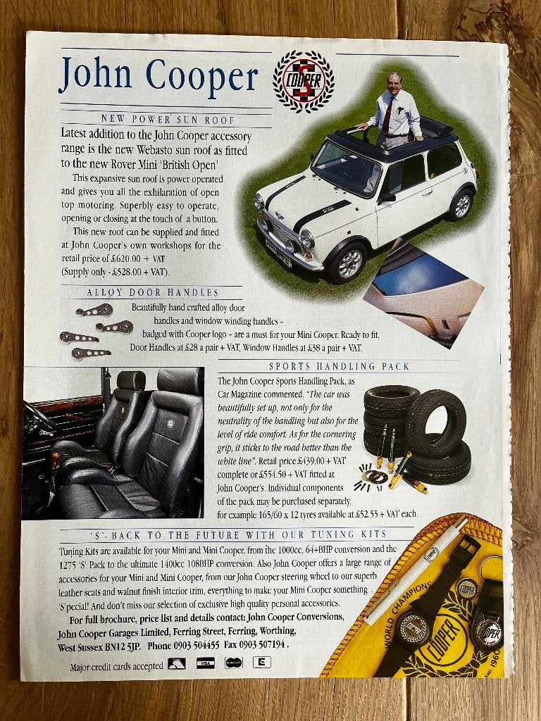 Mini Cooper originele advertenties, Ophalen of Verzenden, Gelezen, Overige merken