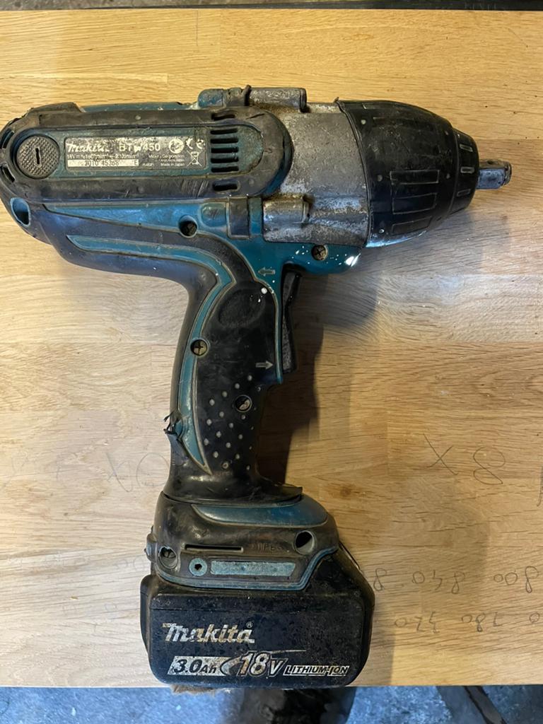 Makita slagmoersleutel 18v met 3ah accu, Ophalen of Verzenden, Gebruikt, Overige typen