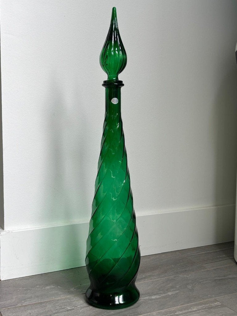 Empoli Genie Bottle- Swirl - Emerald Green - compleet, Ophalen of Verzenden