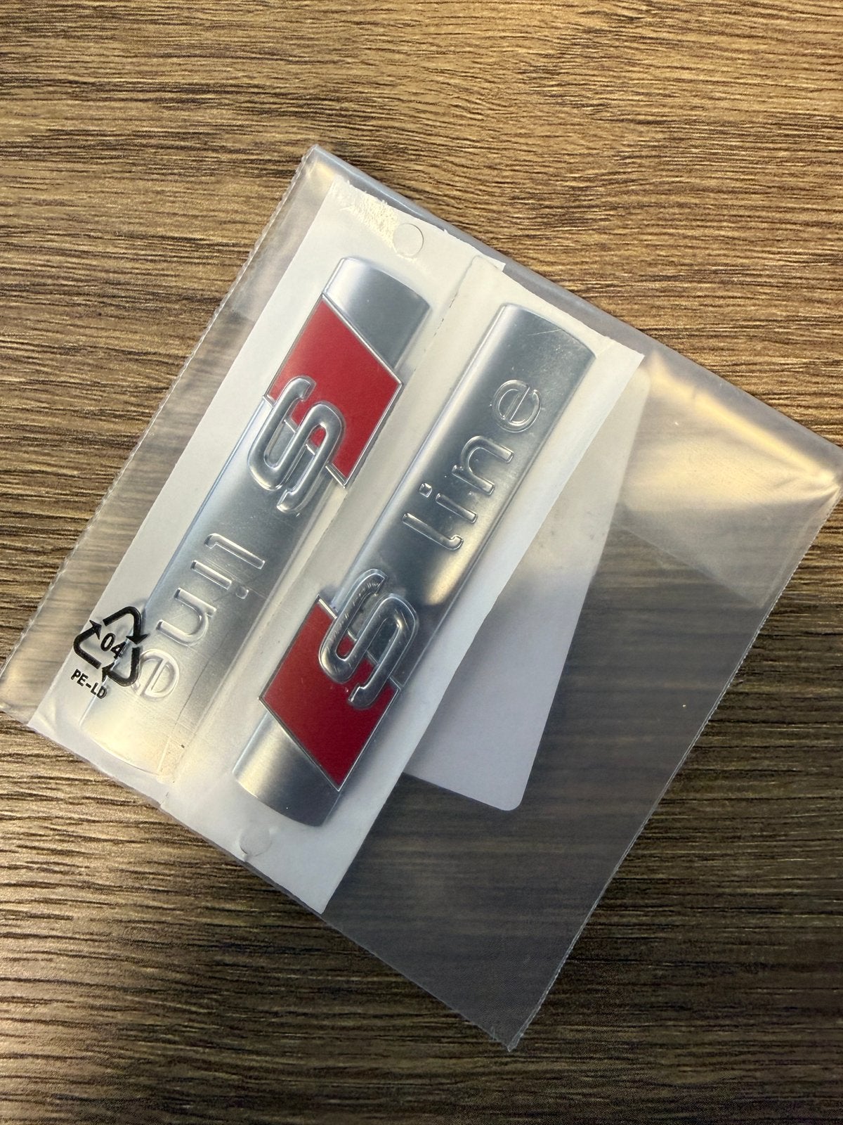 S-Line embleem AUDI, Ophalen of Verzenden