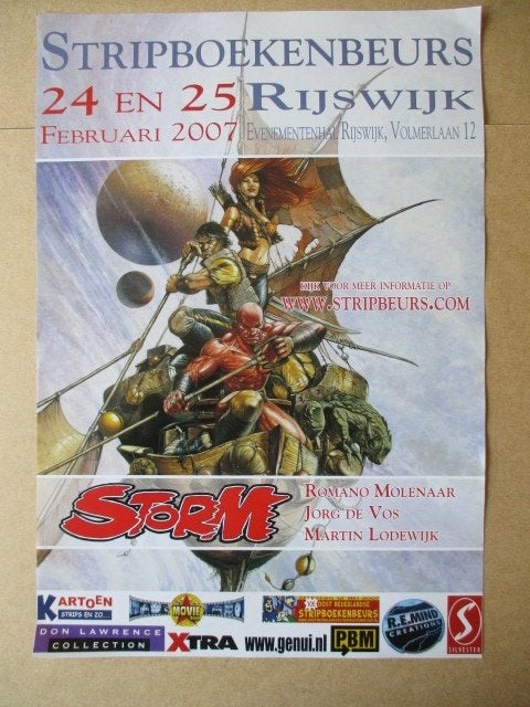 adv11004 stripboekenbeurs 2007 poster, Ophalen, Overige figuren, Gebruikt, Plaatje, Poster of Sticker
