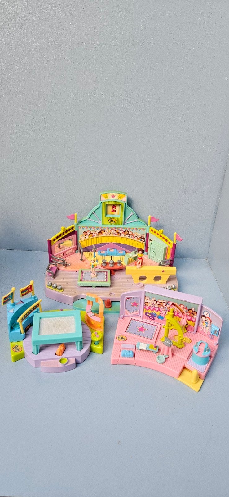 polly pocket 3 trampolines, Ophalen of Verzenden, Gebruikt
