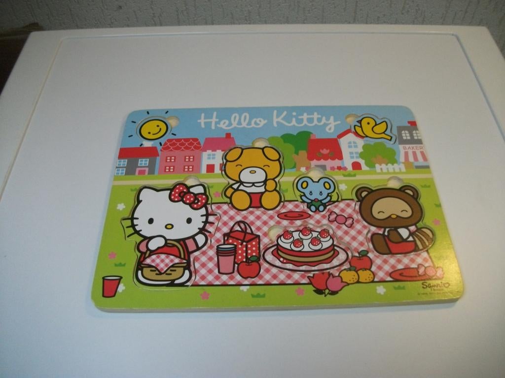 Puzzel Hello Kitty 7 delig, Ophalen of Verzenden, Gebruikt