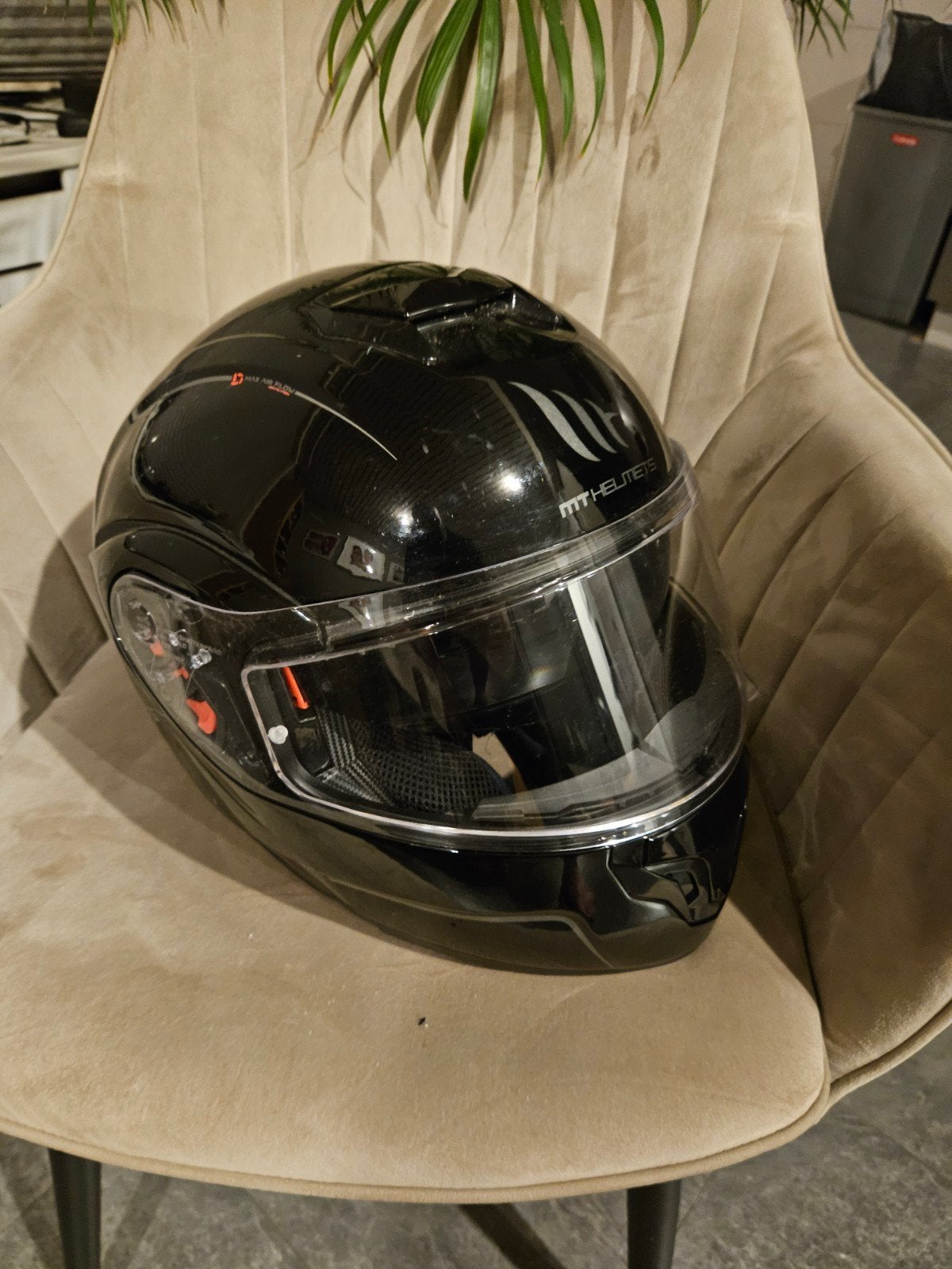 MT Helmet Systeemhelm Zwart Maat L, Overige merken, Systeemhelm, L, Tweedehands
