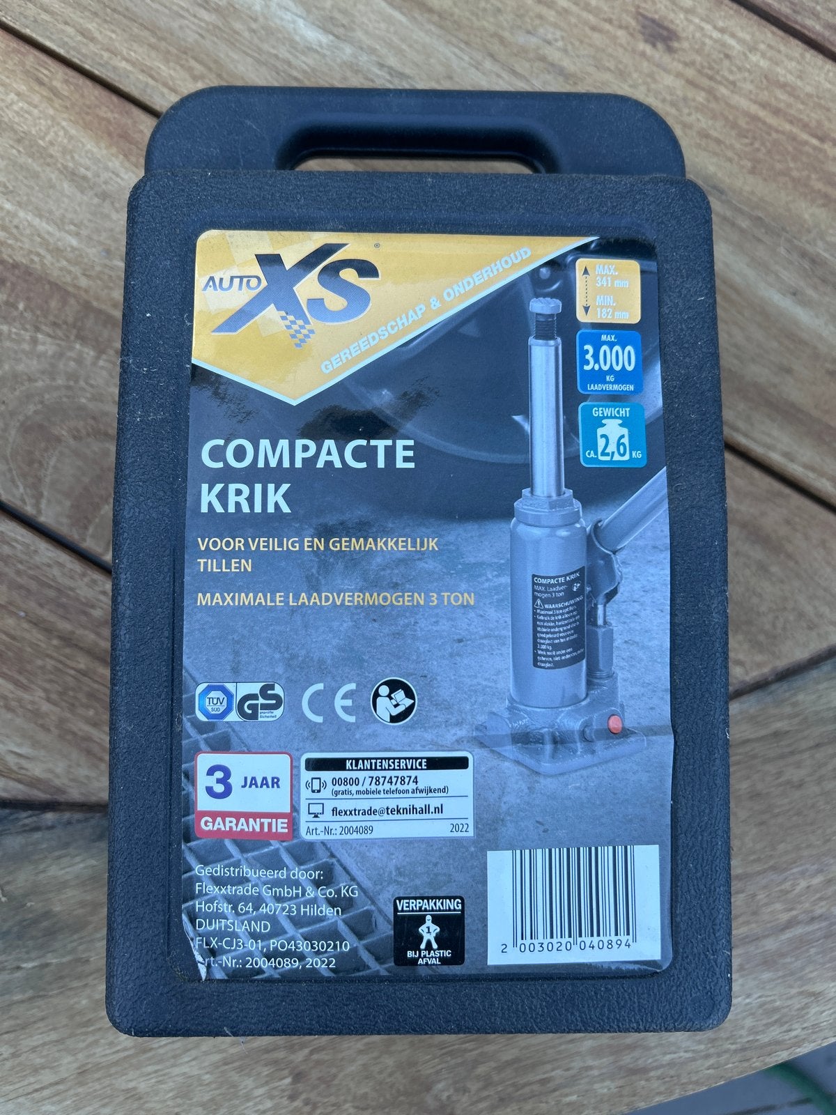 Compacte Krik 3 Ton - Auto XS, Ophalen of Verzenden, Zo goed als nieuw, Hydraulisch, Potkrik