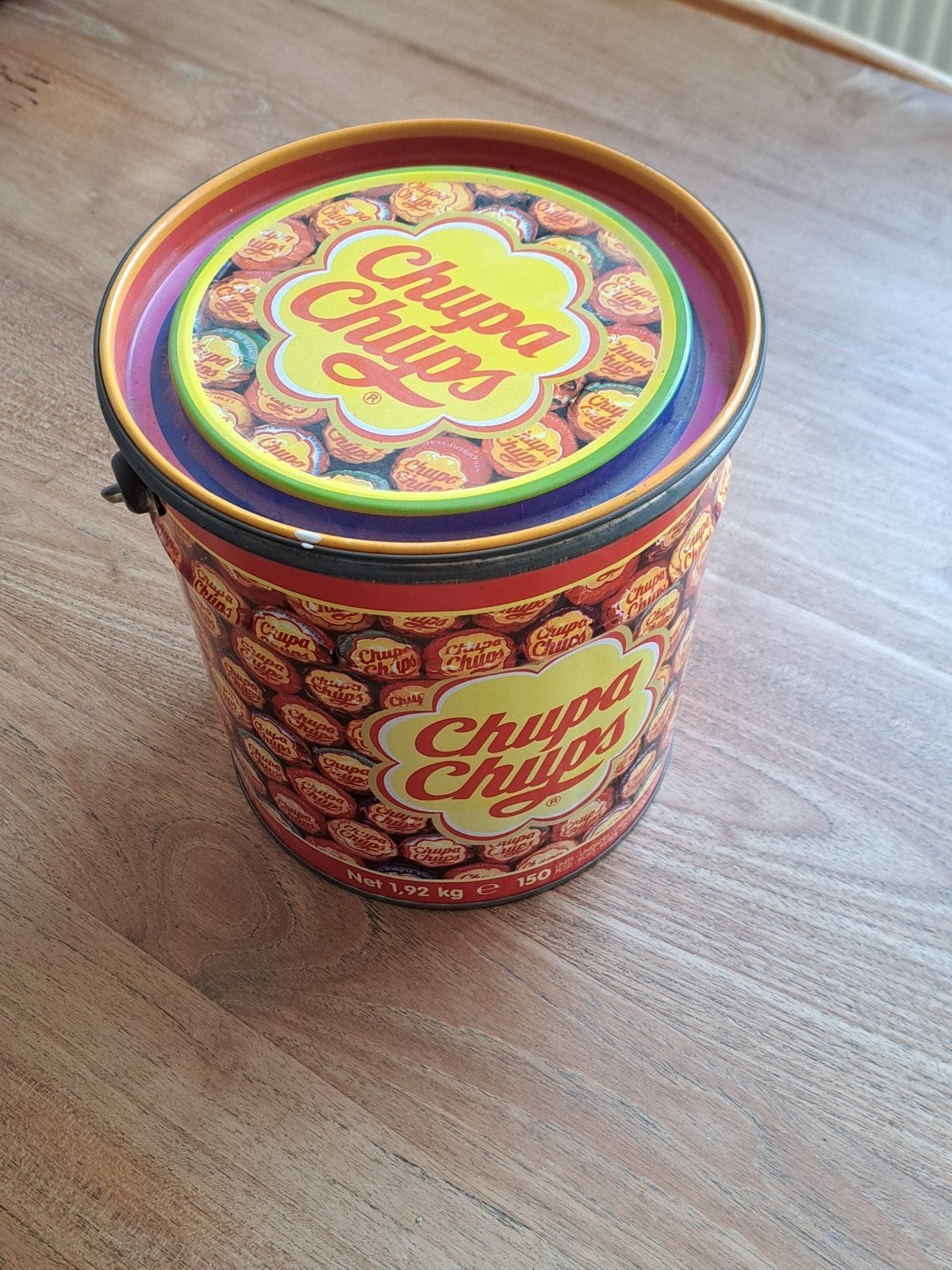 Vintage Chupa Chups snoepblik, Ophalen of Verzenden, Gebruikt, Overige, Overige merken
