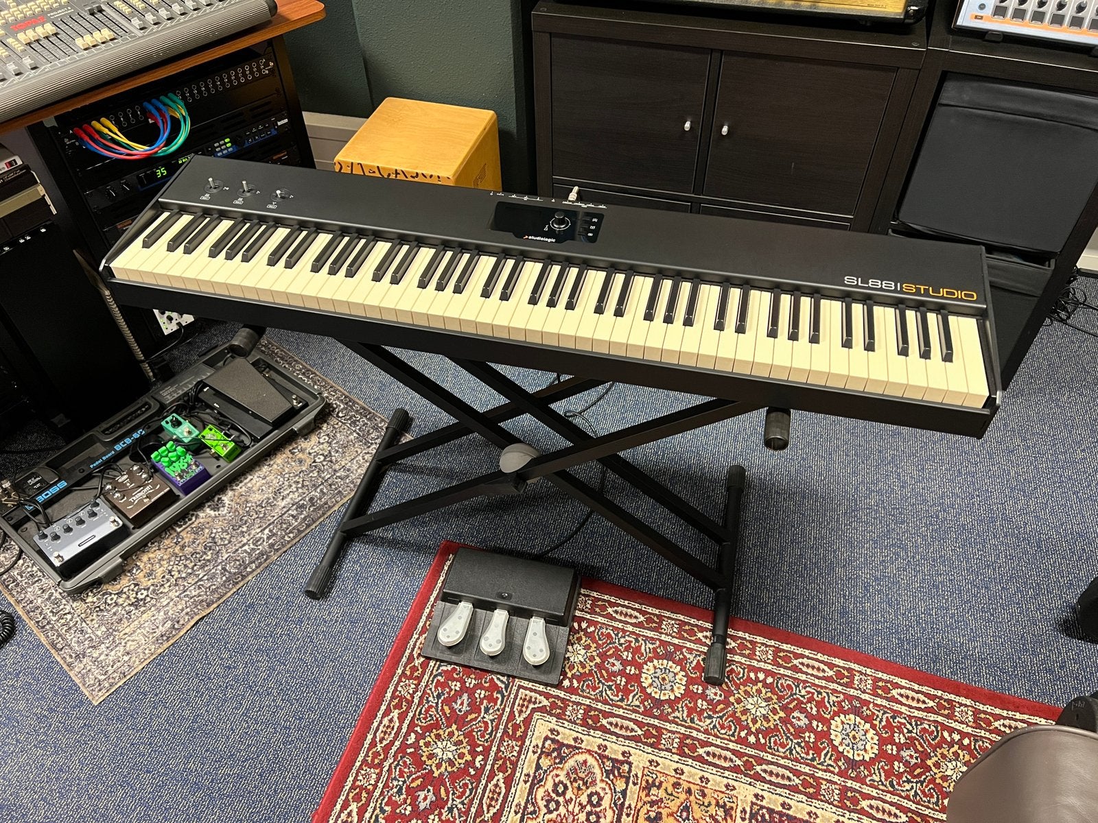 Studiologic SL88 midi controller - complete set!, 88 toetsen, Zo goed als nieuw, Midi-aansluiting, Ophalen