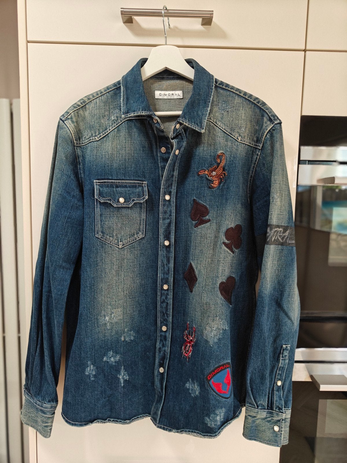Dimoral spijkerblouse nieuwstaat!, Ophalen of Verzenden, Zo goed als nieuw, Blauw, Dimoral