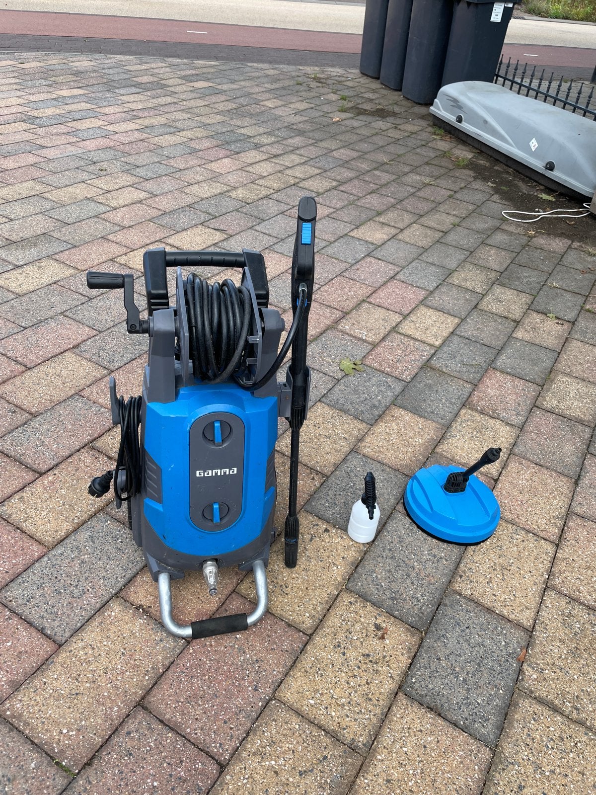 Gamma Hogedrukreiniger Zo Goed Als Nieuw met Terrasreiniger, Ophalen of Verzenden, Zo goed als nieuw, Elektrisch