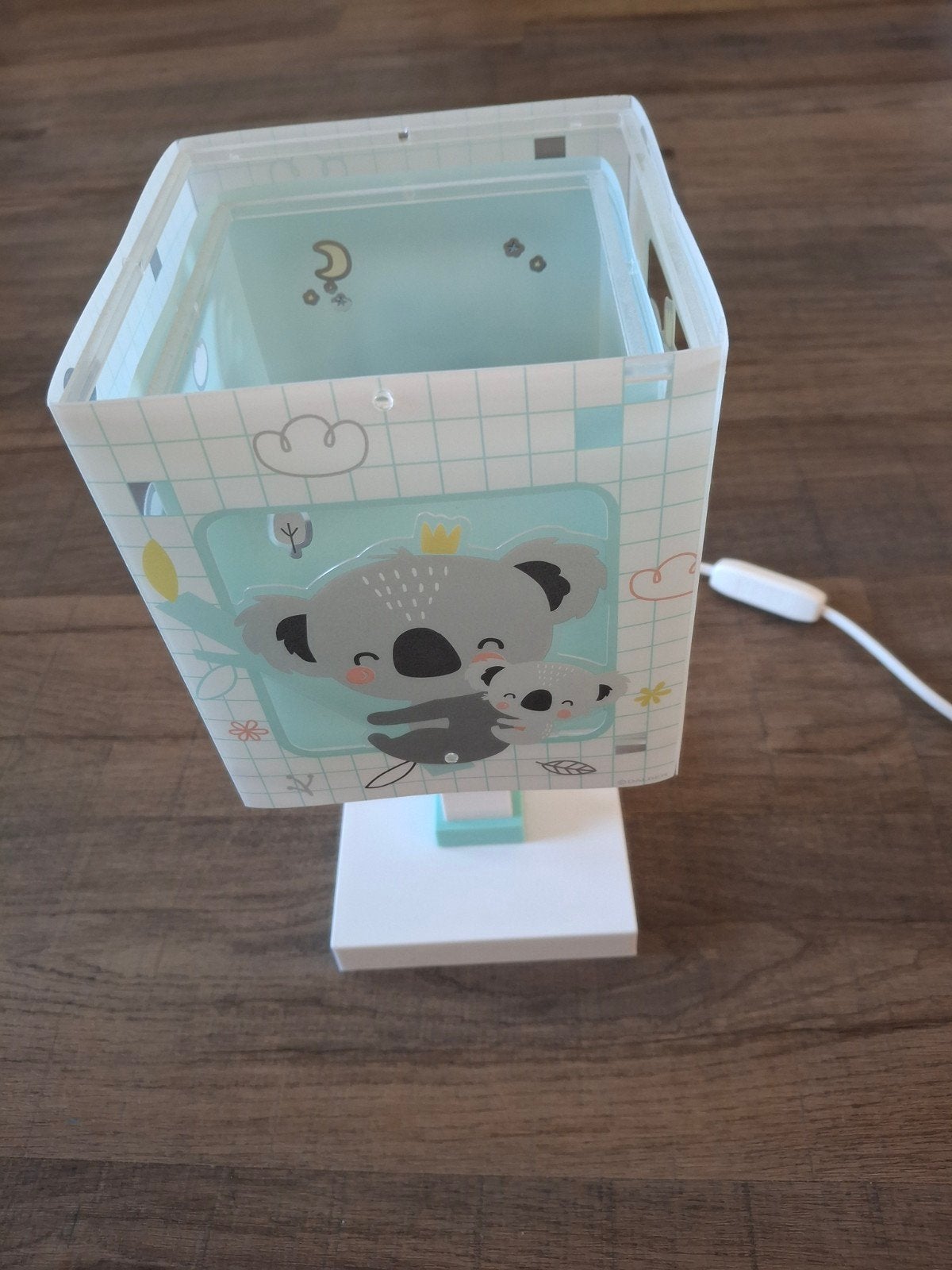 Leuke kinderlamp met koala's - E14, max 40W, Ophalen of Verzenden, Gebruikt, Lamp