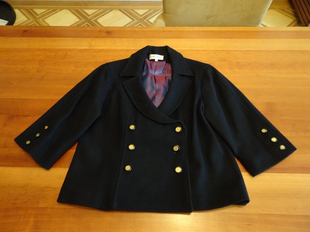 ANNE FONTAINE zwarte blazer met 3/4 mouwen, Verzenden, Zwart, Maat 42/44 (L), ANNE FONTAINE