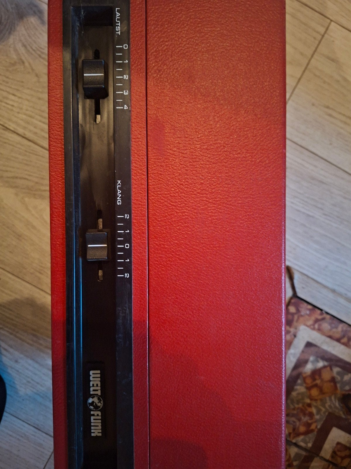 Vintage Weltfunk Disconovo Platenspeler Rood, Ophalen of Verzenden, Overige merken