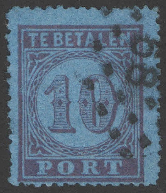 Nederland Port 2 gestempeld 1870, Ophalen of Verzenden, T/m 1940, Gestempeld