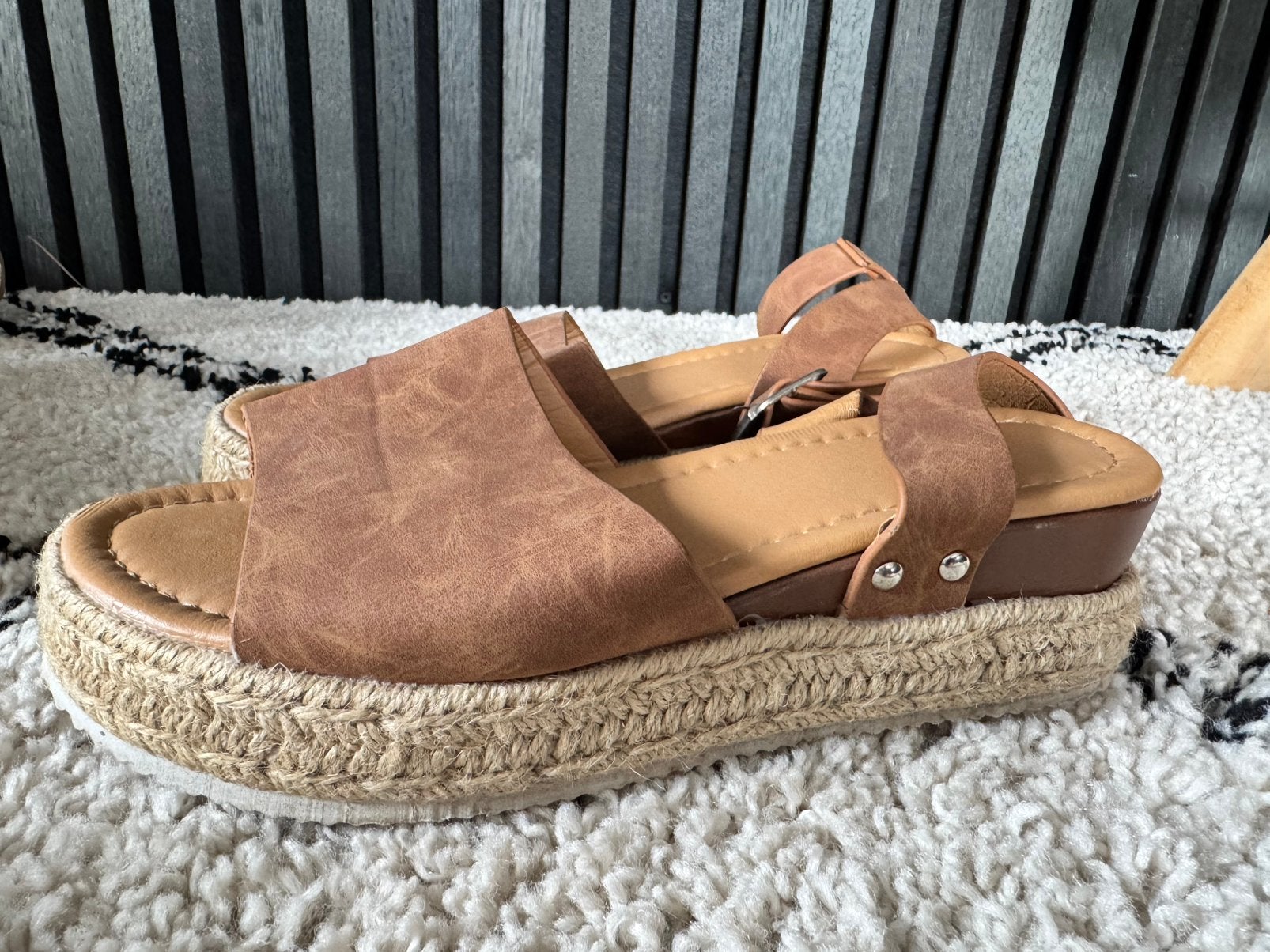Dames schoen maat 39, Ophalen, Bruin, Zo goed als nieuw, Espadrilles of Moccasins