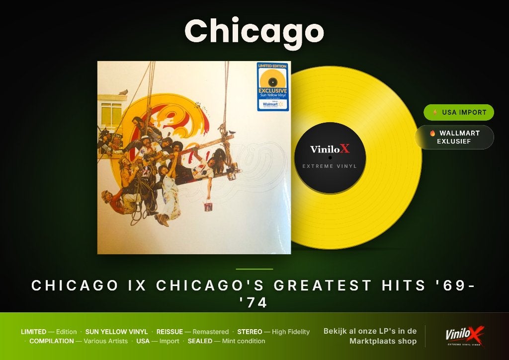Chicago Chicago IX Chicago's Greatest Hits '69-'74 LP…, Cd's en Dvd's, LP, Beschermende buitenhoes, Ophalen of Verzenden, 12 inch