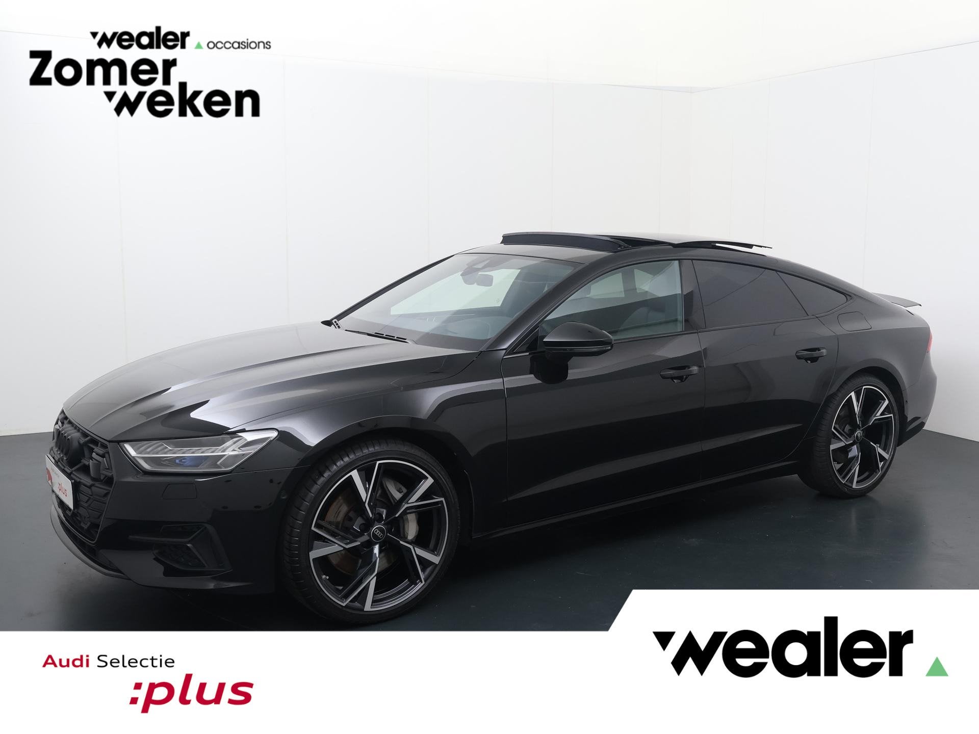 Audi A7 Sportback 50 TFSI e quattro Pro Line S | 299 PK | So, Auto's, Audi, Stof, Gebruikt, 4 cilinders, Zwart
