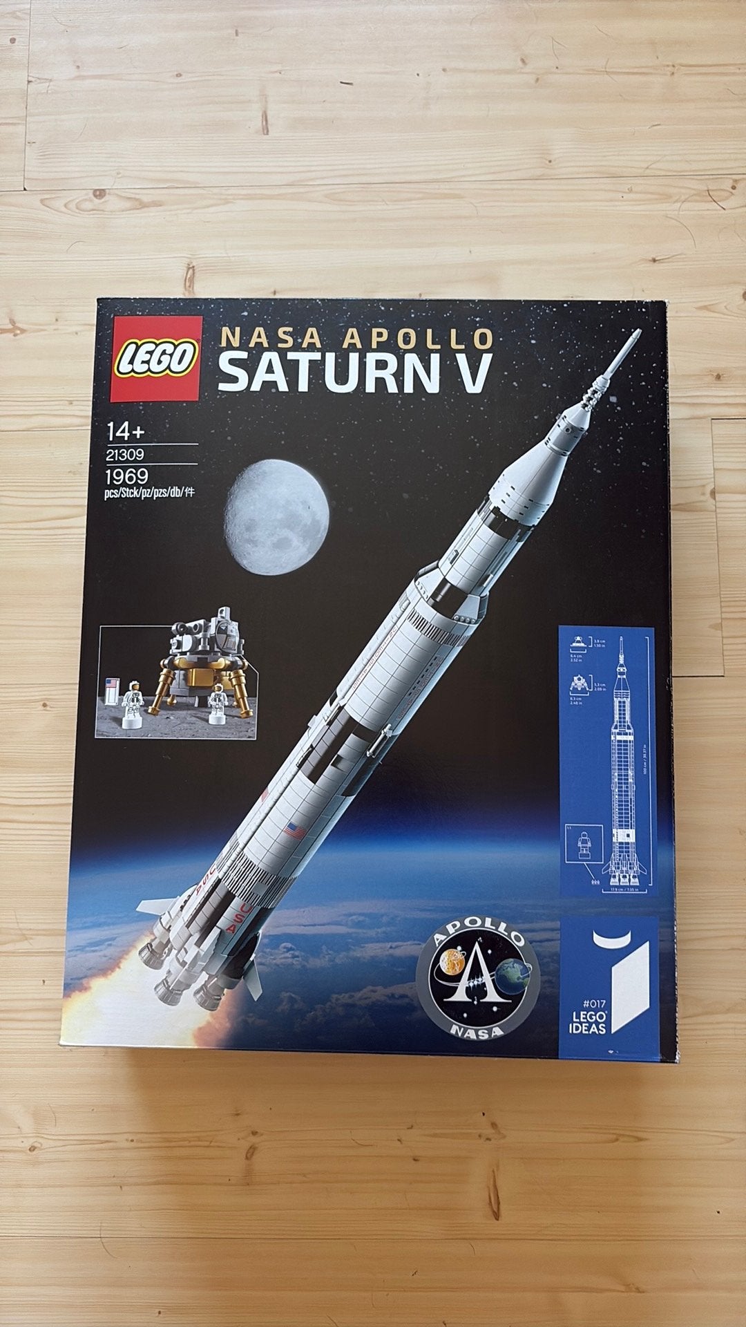 Lego nasa apollo saturn v nieuw in doos, Ophalen of Verzenden, Nieuw, Groter dan 1:32