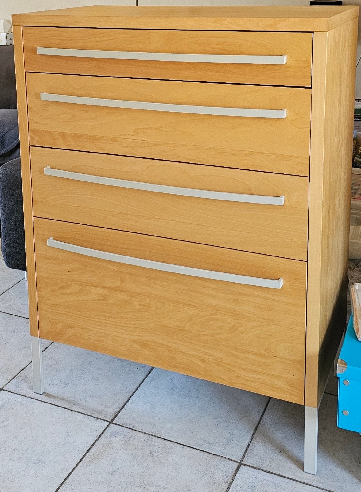 Ikea Haddal Kast met 4 Laden - 121x90x48 cm, Huis en Inrichting, Ophalen, Gebruikt, 100 tot 150 cm, 50 tot 100 cm