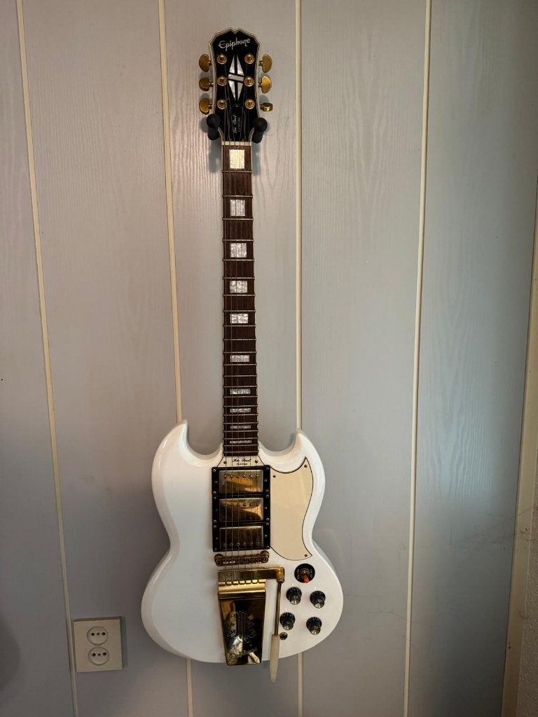 Epiphone Les paul custum met tremmelo en drie humbuckers, Ophalen, Gebruikt, Solid body, Epiphone