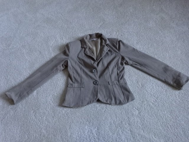Super mooi jasje / colbertje / maat M / Perla Nera, Beige, Ophalen of Verzenden, Zo goed als nieuw, Jasje