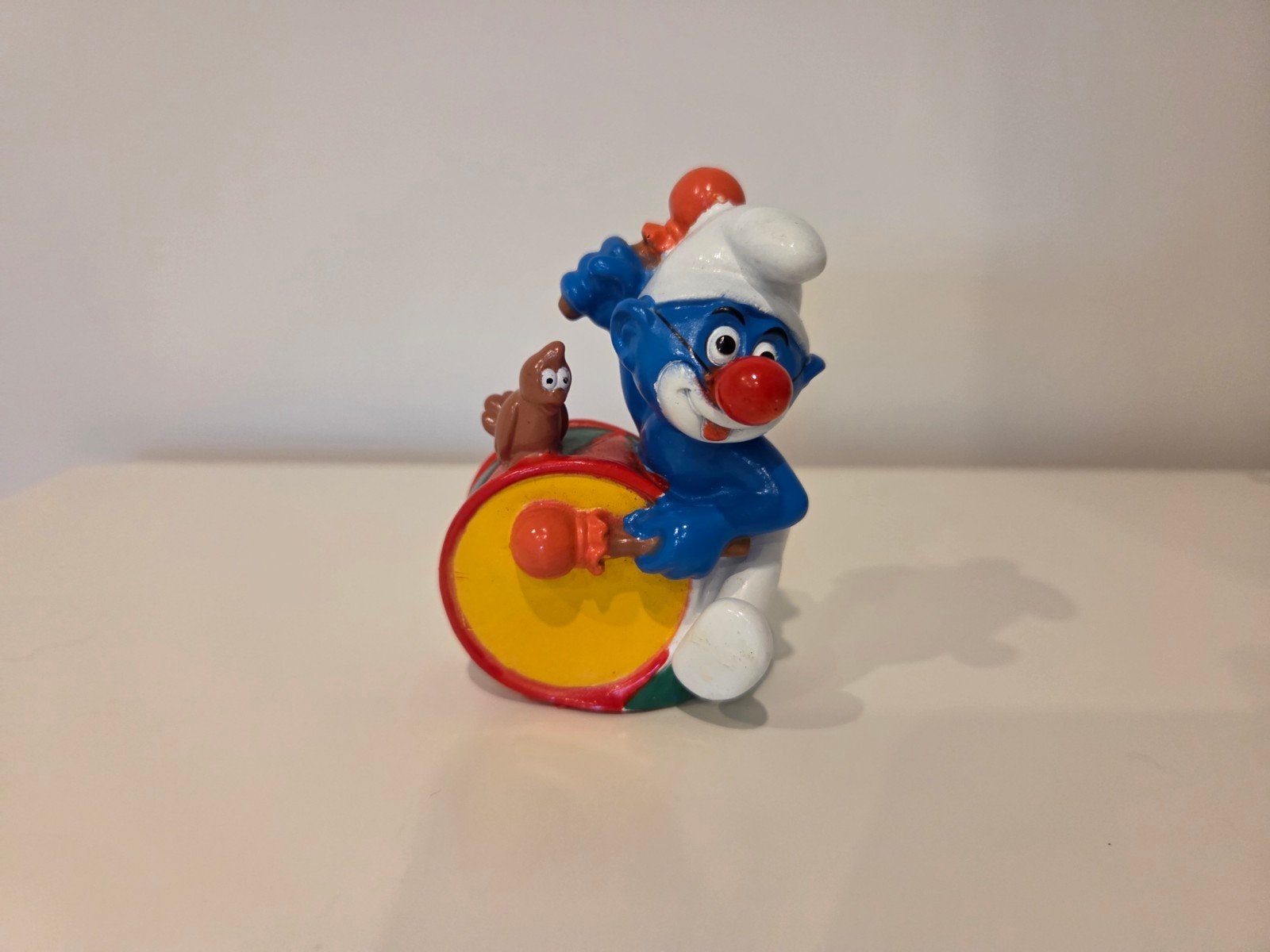 Drum clown snoepdop The Smurfs, Ophalen of Verzenden, Zo goed als nieuw, Overige Smurfen, Overige typen
