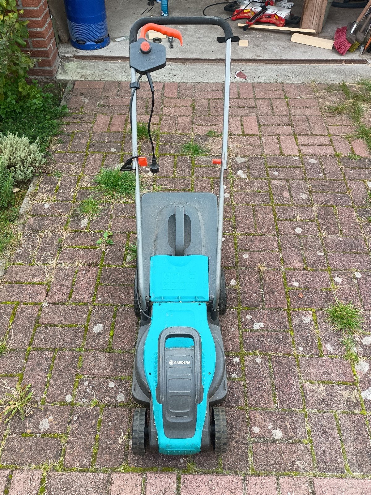 GARDENA PowerMax 1100/32 Elektrische Grasmaaier, Ophalen, Cirkelmaaier, Gebruikt, Elektrische grasmaaier