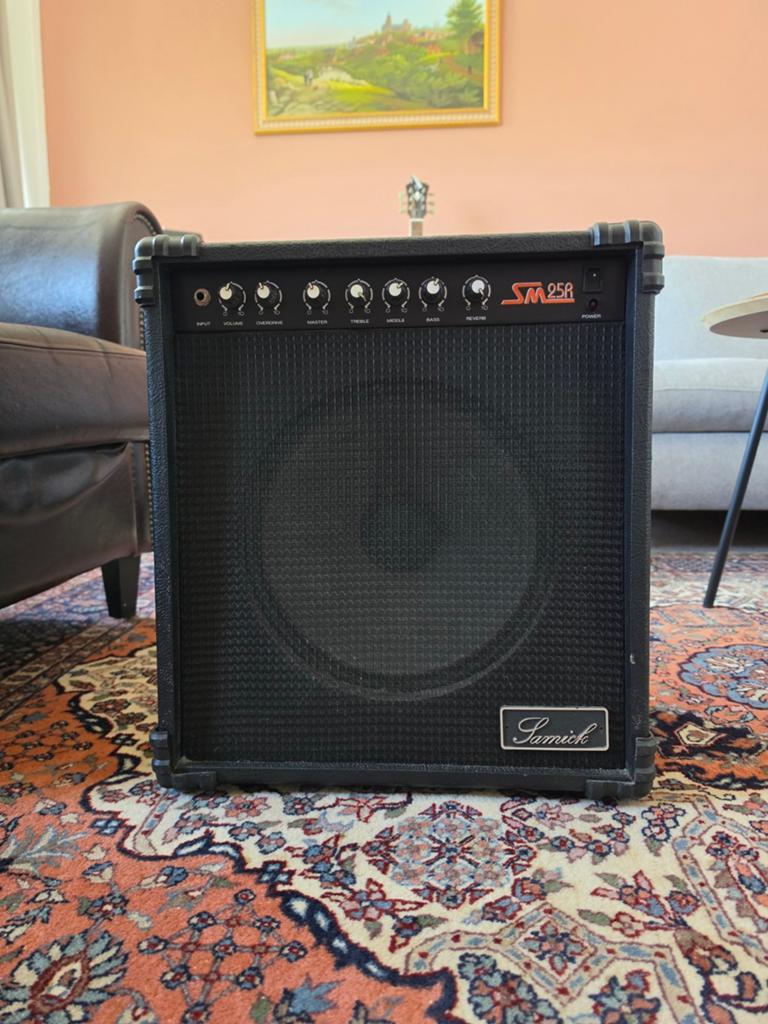 Samick SM25R Gitaarversterker - Ideaal voor thuis oefenen, Ophalen of Verzenden, Zo goed als nieuw, Gitaar, Minder dan 50 watt