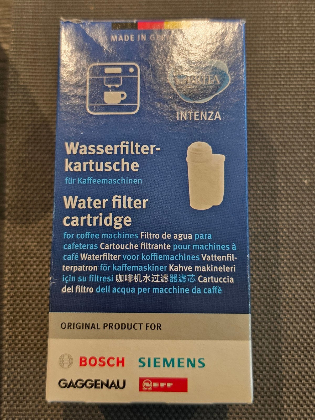 Koffiemachine waterfilter en ontkalkingsvloeistof, Ophalen