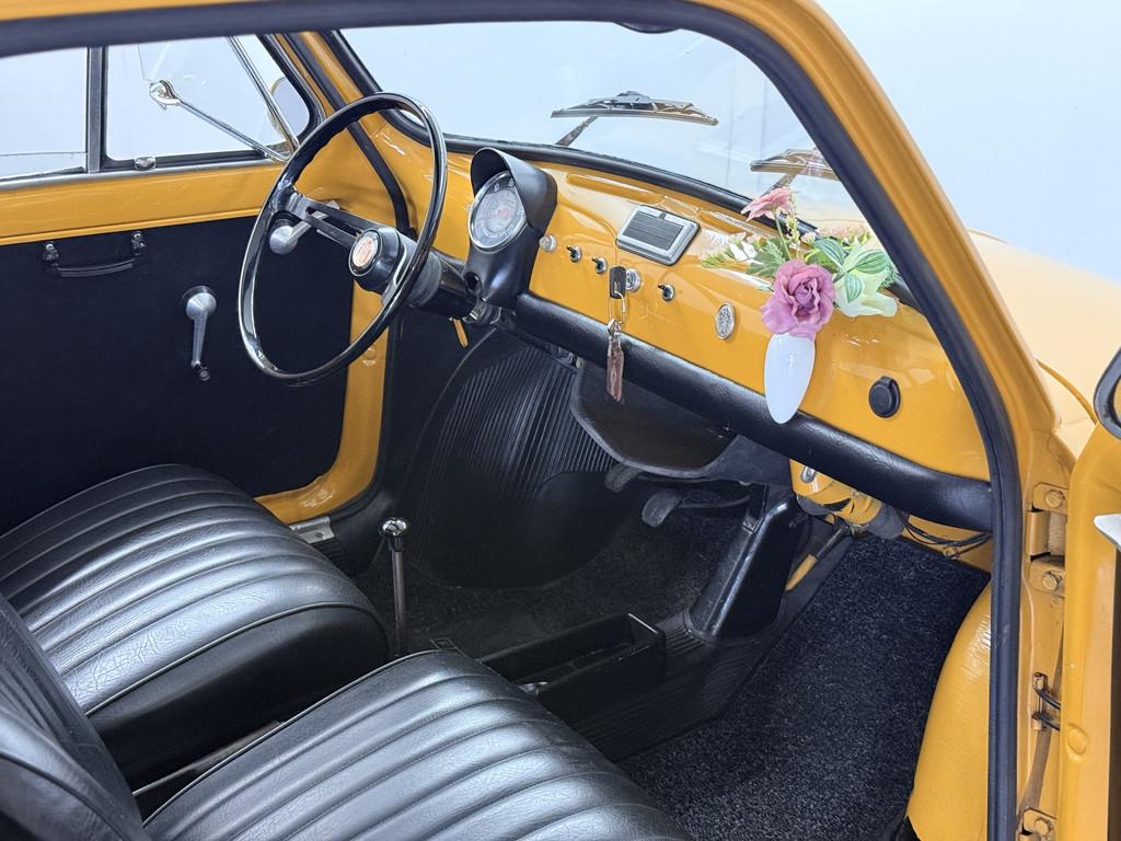 Fiat 500 500 R | Leder | Onderhouden | Giallo Positano, Auto's, Oldtimers, Achterwielaandrijving, Zwart, 594 cc, Bedrijf