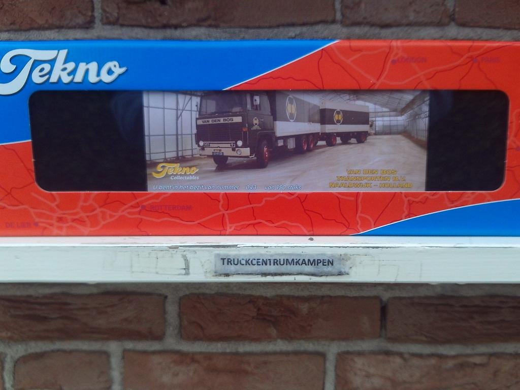 Tekno  Scania  141  V8  van  van  den  Bos., Ophalen of Verzenden, Nieuw, Bus of Vrachtwagen, Tekno